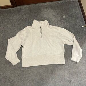 Universal Thread Fleece Quarter Zip in oatmeal XXL